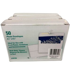 Bundle of 3 Boxes-Quality Park 50 ct. Redi-Strip 4x6" Photo Envelopes